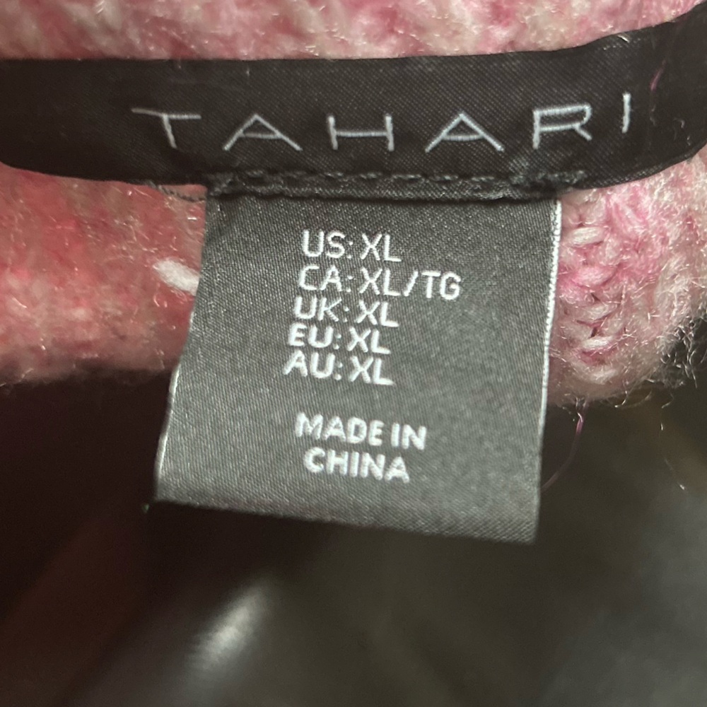Tahari Pink Cable Knit Sweater - Picture 5 of 5
